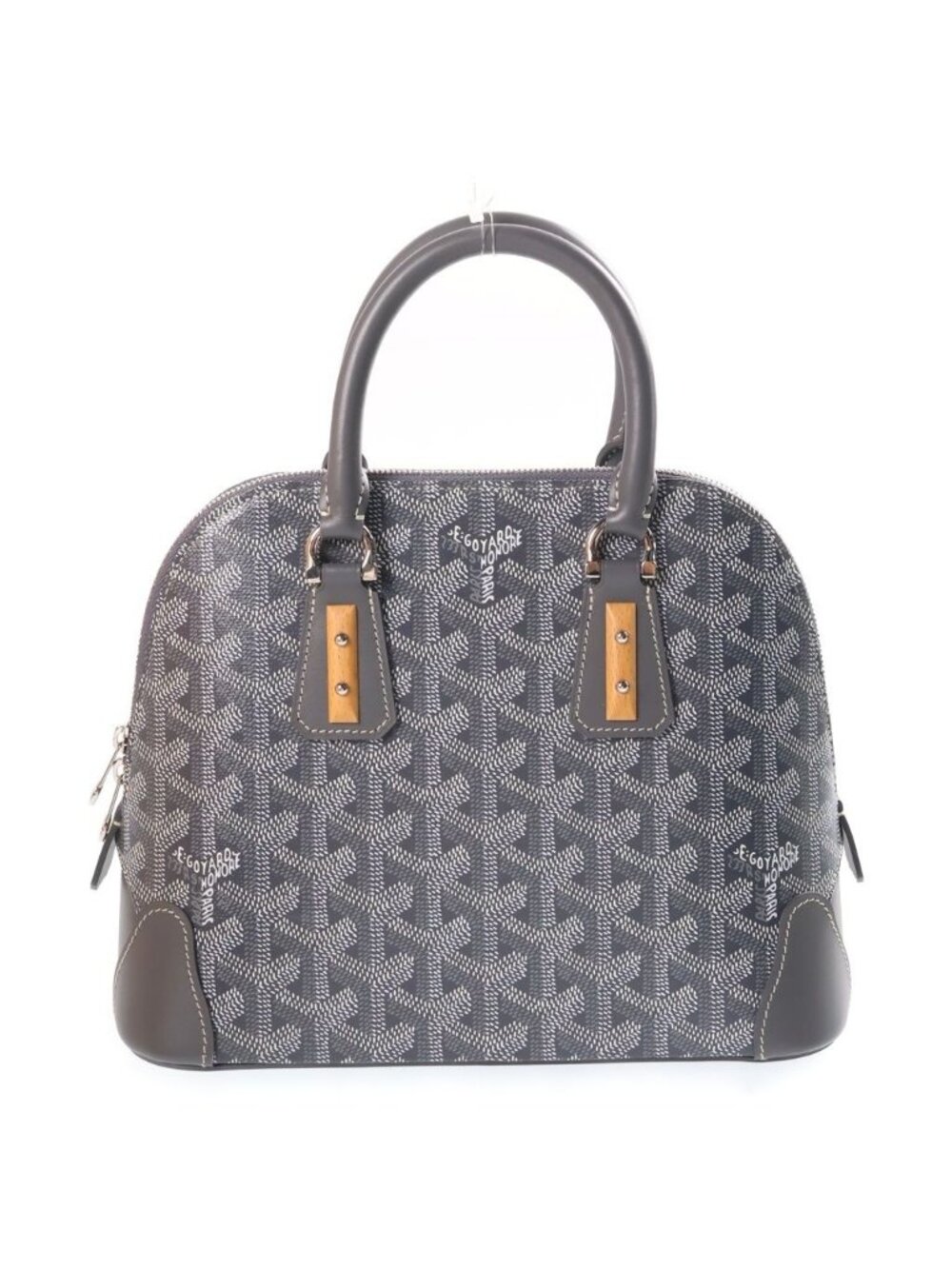 Goyard Vendome Mini Leather 2-Way Bag Gray